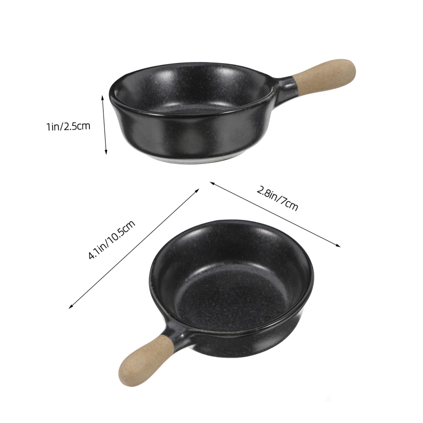 KICHOUSE Mini Porcelain Sauce Bowl Handle Japanese Style for Dipping Sauces Small Ceramic Bowl for Appetizers