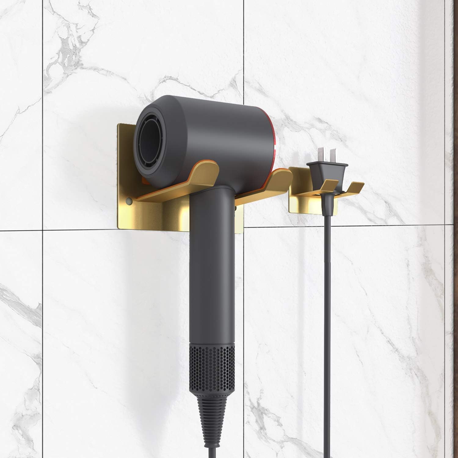 XIGOO Self Adhesive Hair Dryer Holder Wall Mounted image 4
