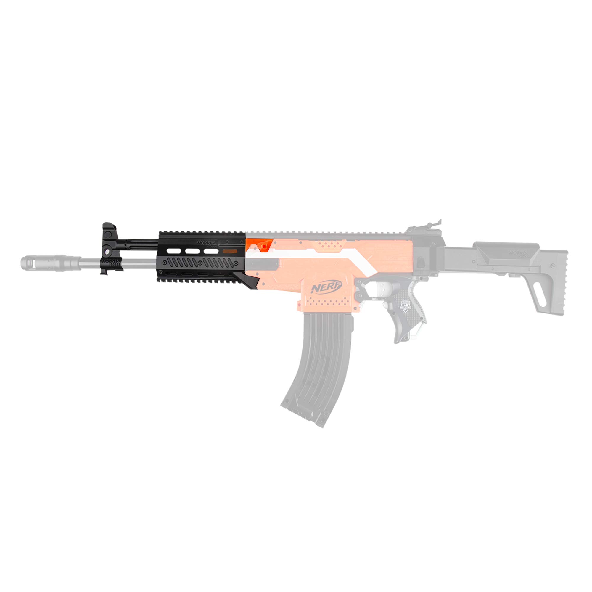 JGCWorker F10555 Mod Kit for Nerf Stryfe Blaster No.153 AK-12 Front Tube Kit Version B (AK-12 B)