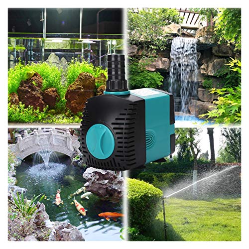 EODUDO-S Pompe à Eau Plongée Aquarium Pompe à Eau Poisson Poisson Piscine Pompe à Eau Super silencieuse Fontaine 3-60w pour Le réservoir de Poisson, l'étang, l'aquarium, la statuaire (Colore : 50W)