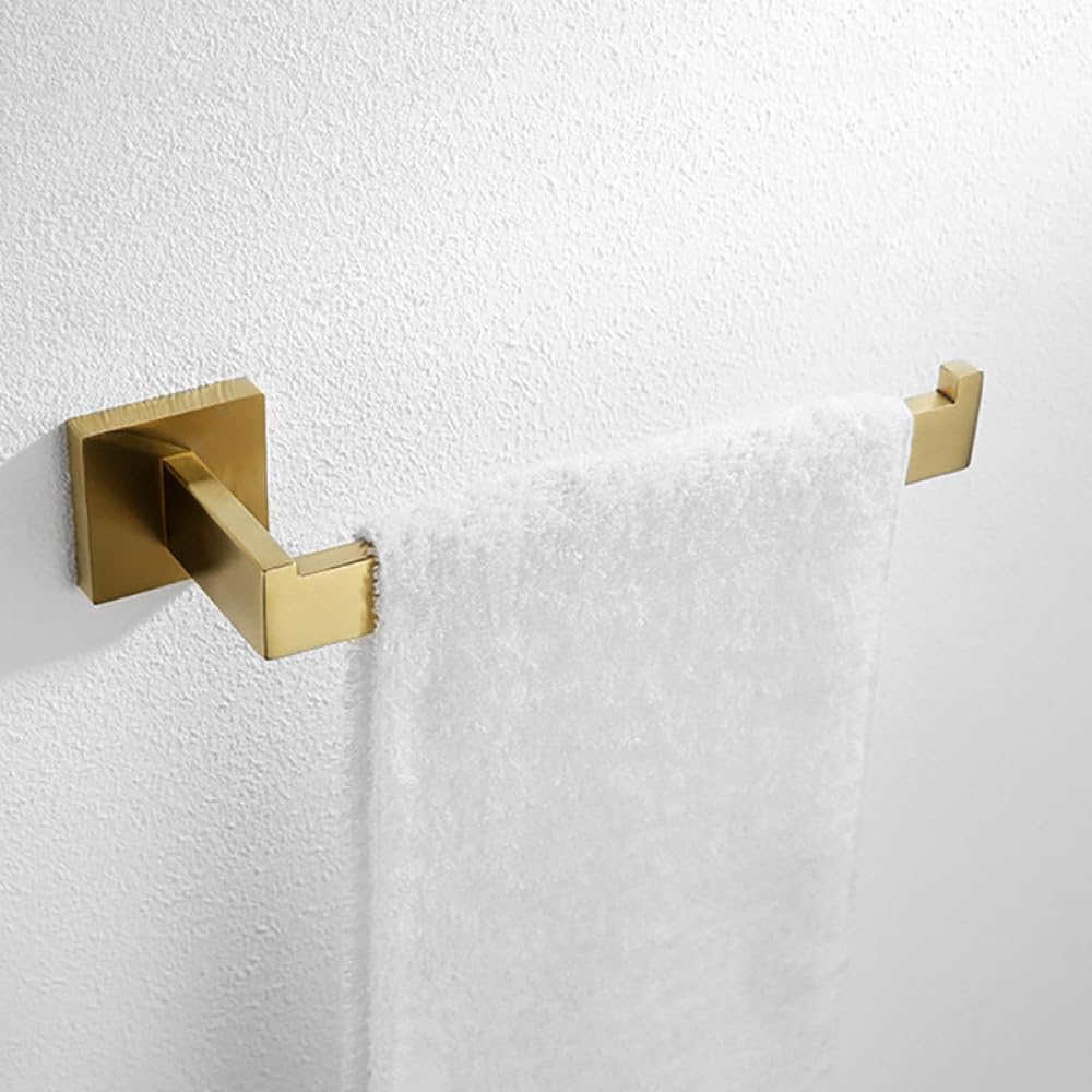 Juego de toallero y portarrollos de papel higiénico en bronce negro: accesorios de baño con acabado de espejo pulido, anilla para colgar albornoces, decoración elegante y duradera para el hogar.