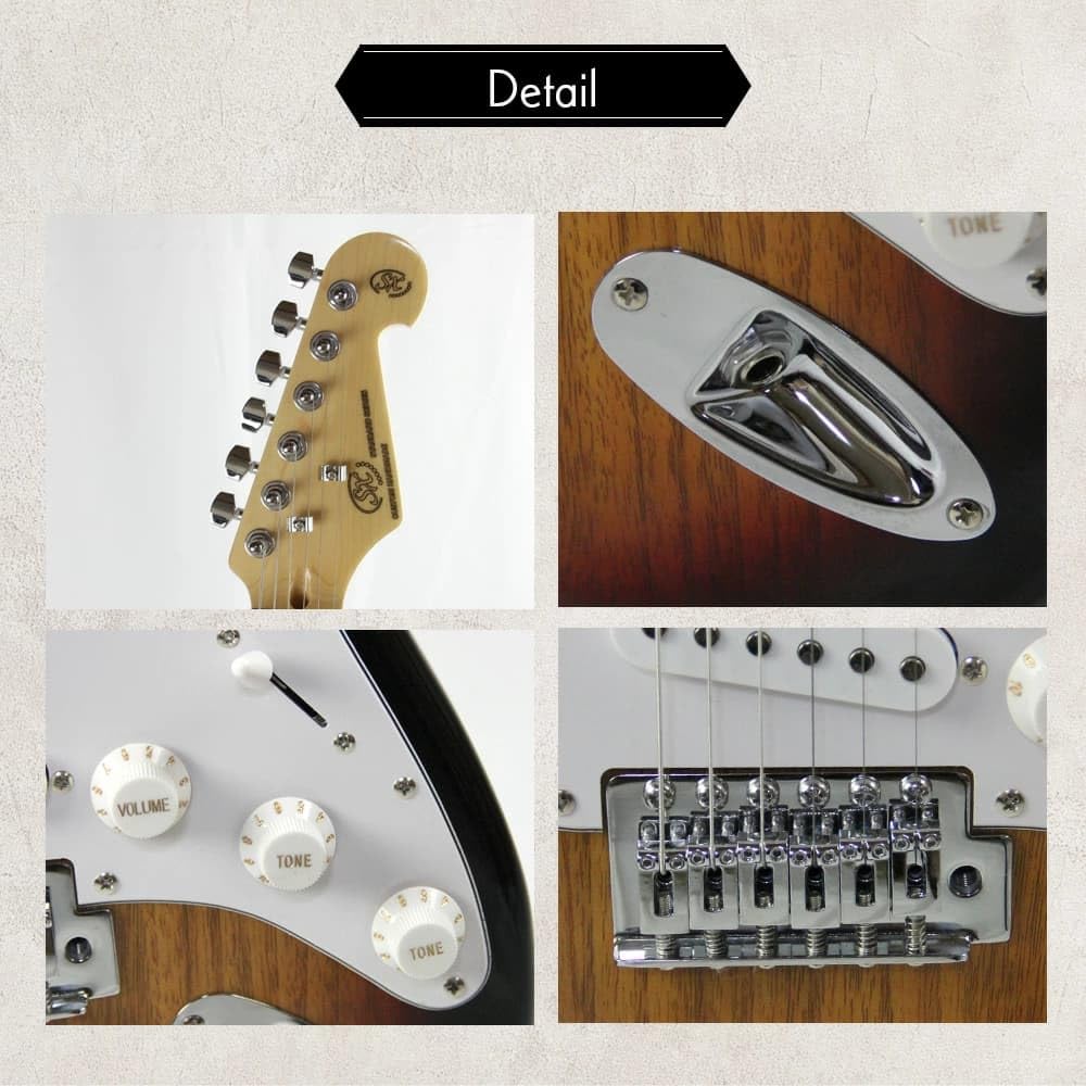 Amazon | SX ED1 WH エレキギター ストラトタイプ エスエックス