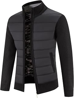 Men's Warm Lined Fleece Jacket, Hiking Jacket, Lightweight Wind Jacket, Windproof Softshell Jacket for Hiking, Short Coat, Slim Fit, Leisure Jacket, Cross-Country Jacket, Winter Coat, Men's Coat