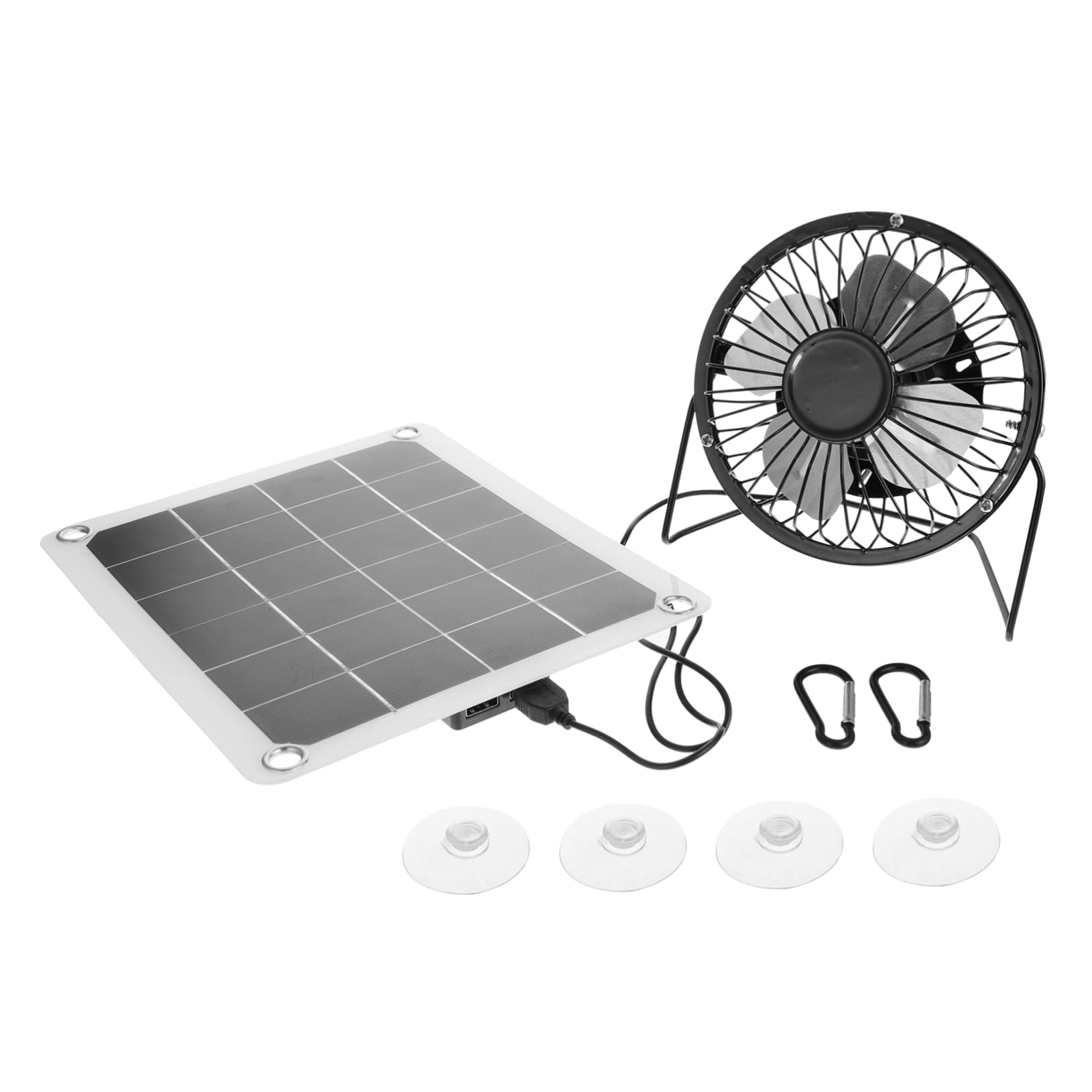 Ventilador solar ecológico sin batería de fácil instalación para camping