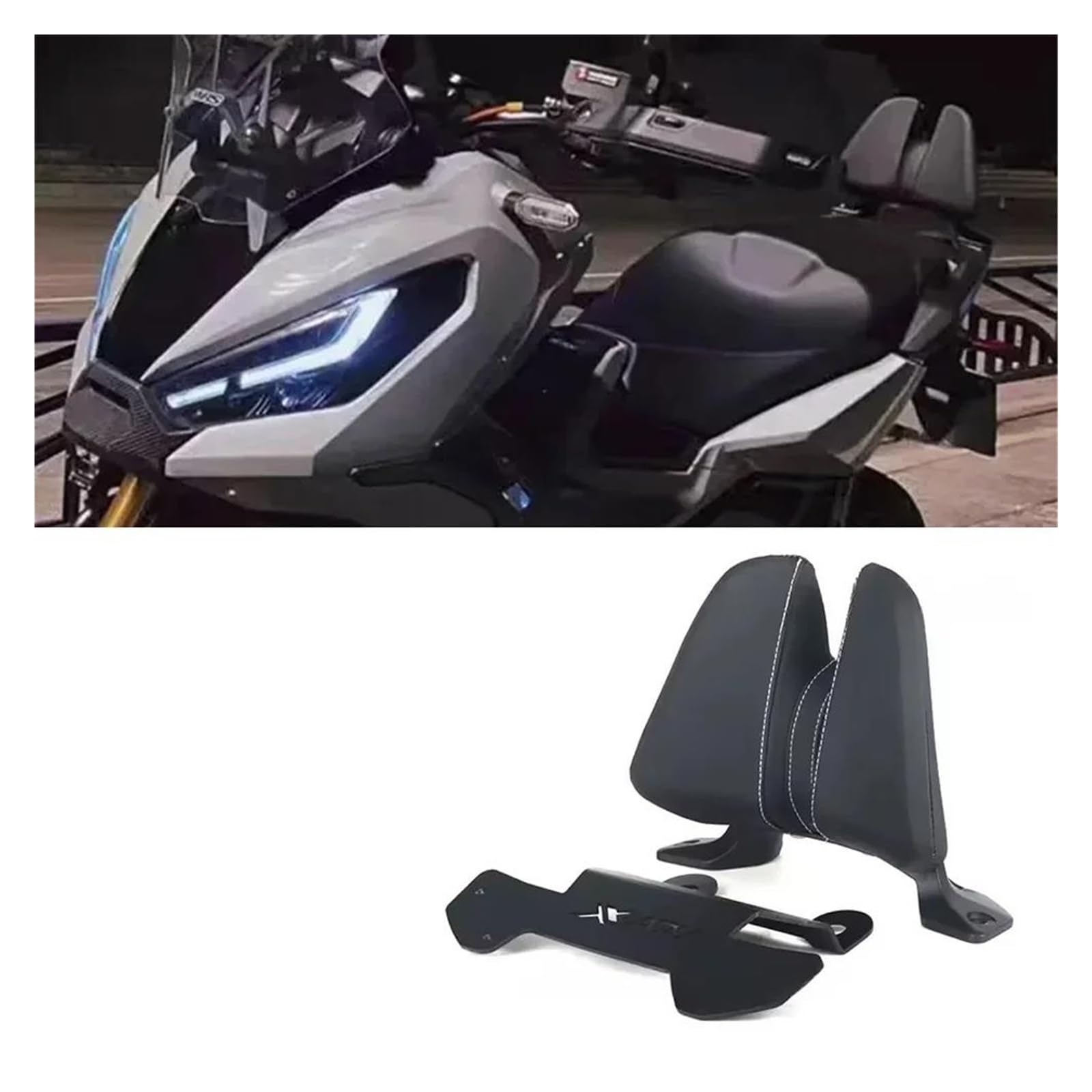 Cojín De Respaldo para Asiento Trasero Motocicleta para X-ADV 750 X&ADV Forza 2021-2025 (2023-2024)