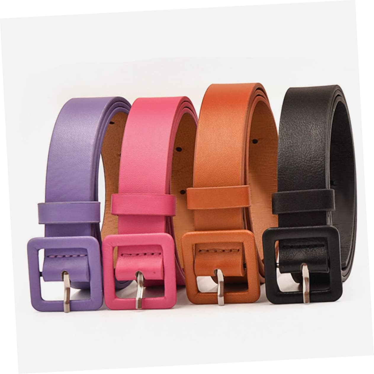 BESPORTBLE 4pcs Girls Belts Fashionable Boy Girl Belts for Jeans School Uniforms Includes Strong Lightweight Accessories