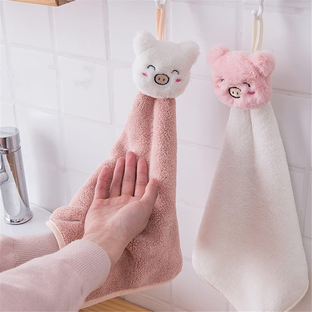Pidada Juego De 2 Toallas De Mano Bordadas Con Patrón Floral, 100% Algodón, Absorbentes, Suaves, Toallas
