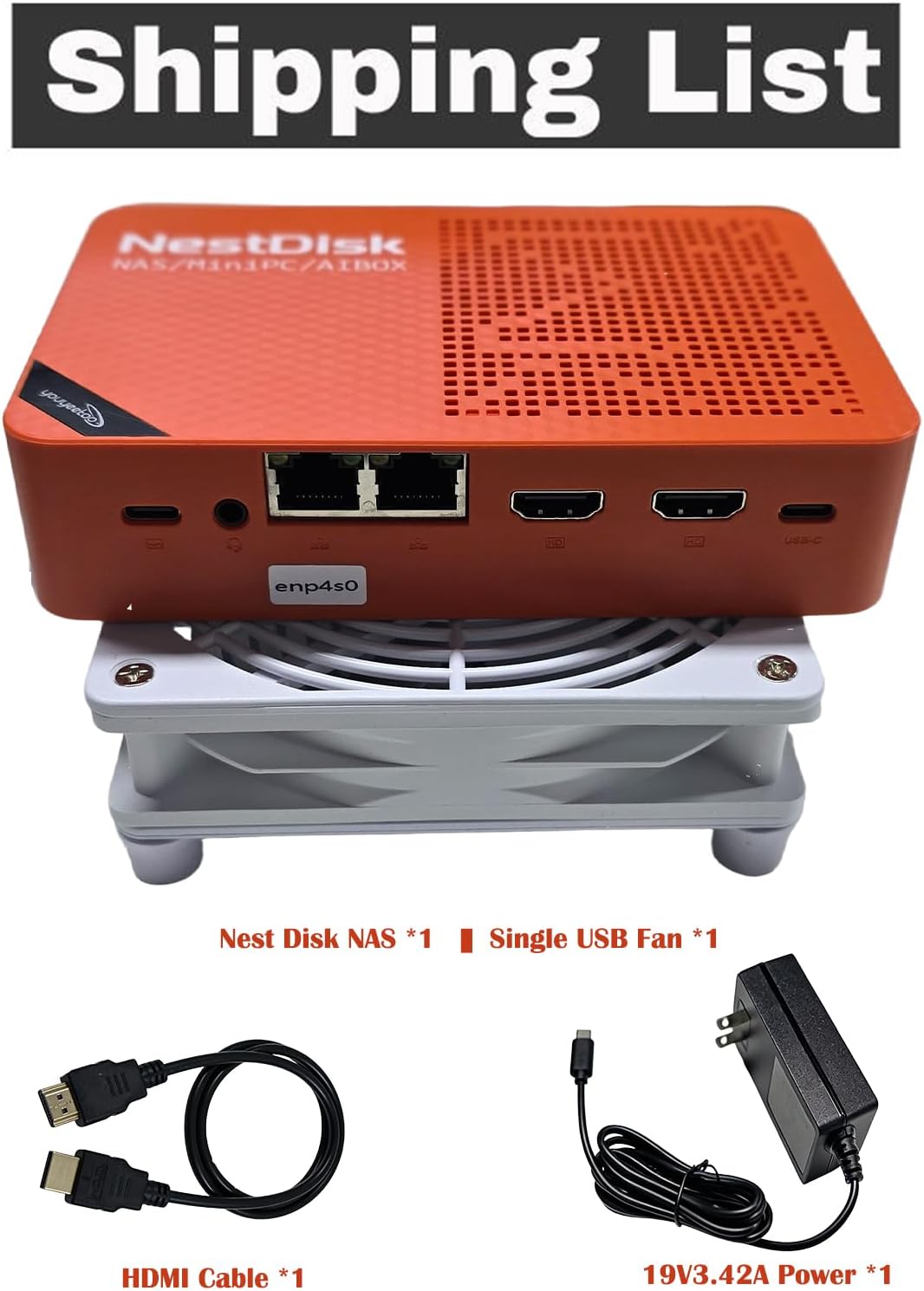 youyeetoo NestDisk Mini PC NAS, 4-Bay NVMe SSD, N150 Quad-Core 12GB DDR5, Dual 2.5GbE, Triple 4K@60Hz HDMI & USB-C, Personal Cloud Router Barebone (Orange,12GB+64GB(eMMC),Dual USB Fan) 3 61q7K7MdRPL. AC SL1500