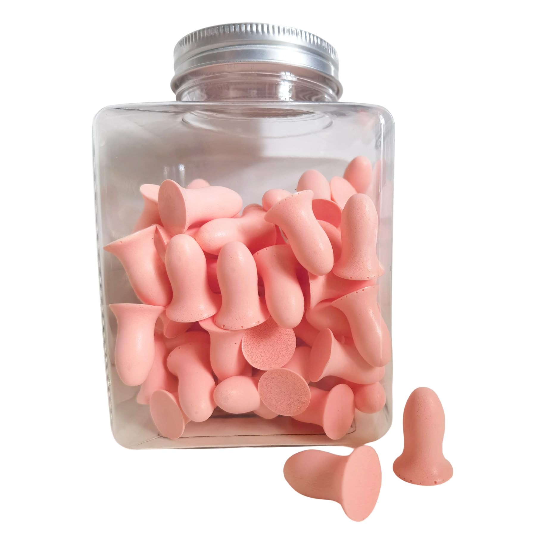 Lot de 50 paires de bouchons d'oreille en mousse souple, 32 dB NRR le plus élevé pour la réduction du bruit, protection auditive de sécurité, bouchons d'oreille profilés pour plus de confort, rebond