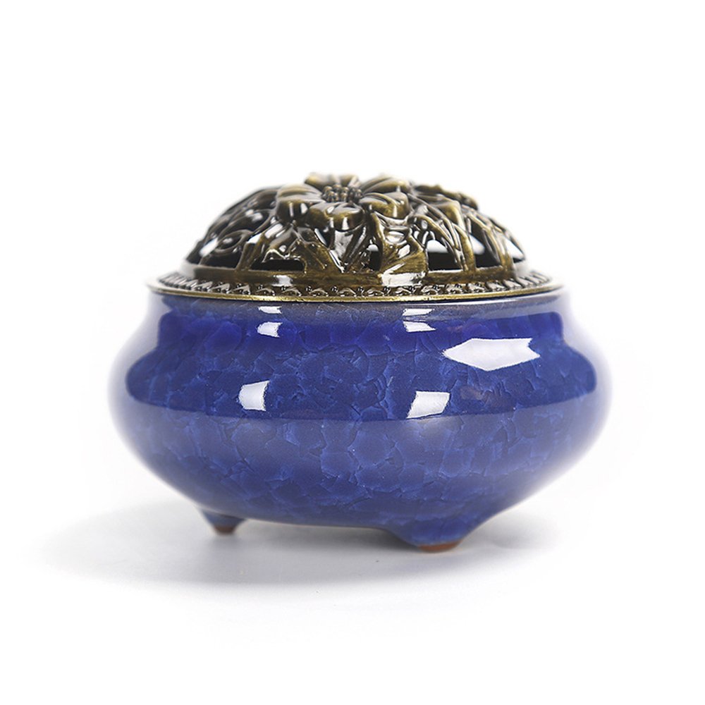 Holzsammlung #5 Ceramic Incense Burner Holder For Cones, Coils And Sticks - Home Office Decoration Censer