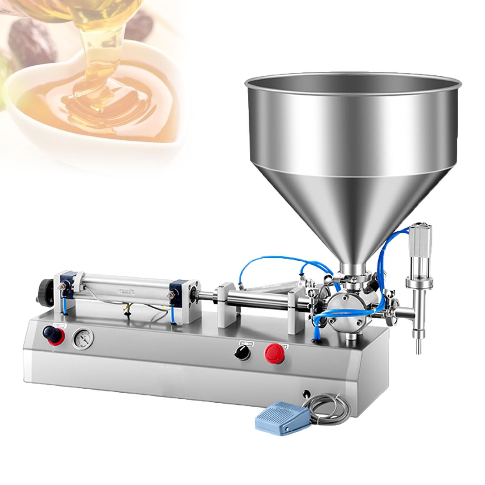 Máquina Neumática De Llenado De Pastas, Boquilla Llenado a Prueba Fugas 100-1000ml