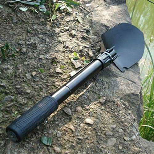ELECTROPRIME 1D96 Shovel Tool Army Green Camping Shovel Spade Foldable Mini Folding Shovel