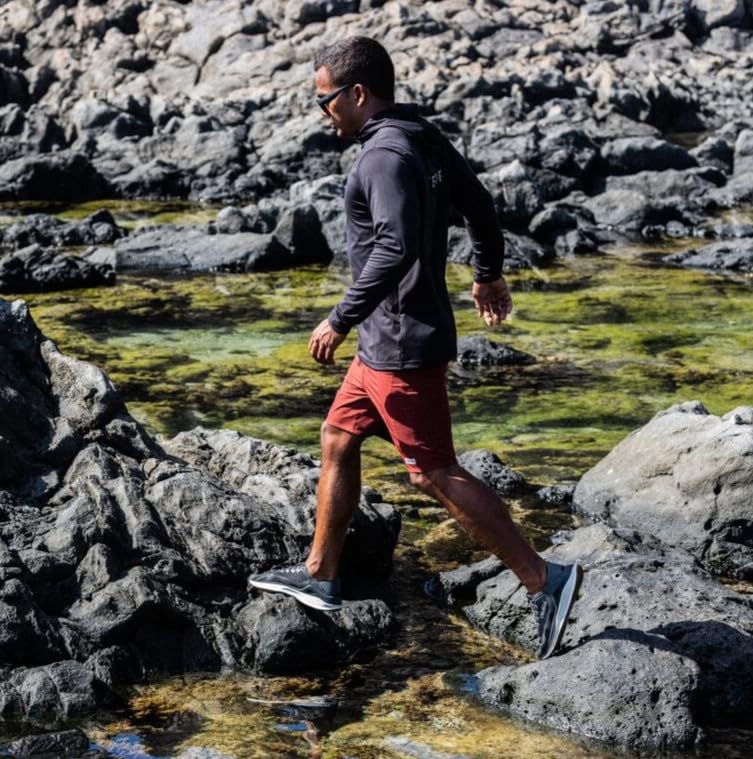 Image of OluKai 'Ahi Men's Water Shoes, Cushioned & Quick-Drying Marine Sneaker, Breathable Mesh & Wet Grip Rubber Outsole for Boats, Docks & Wet Surfaces