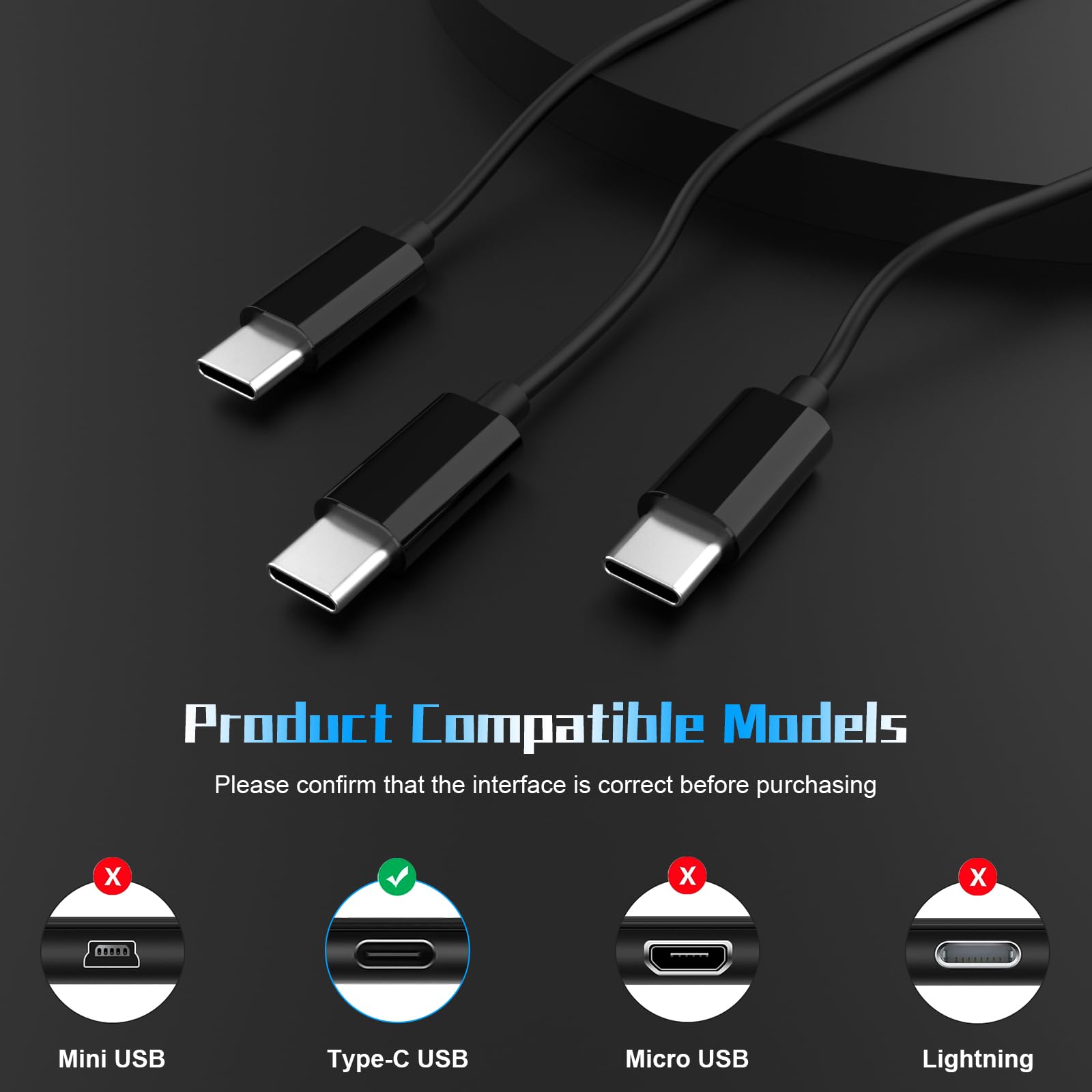 DJI drone cable types comparison micro-USB USB-C