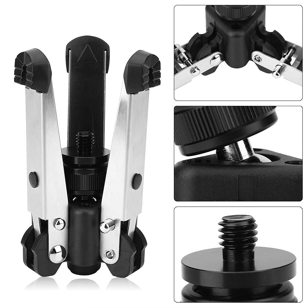Base de trípode Soporte de trípode Plegable Universal Mini Soporte de Tres pies Base de trípode monopié con Tornillo de Montaje de 1/4 pulg.