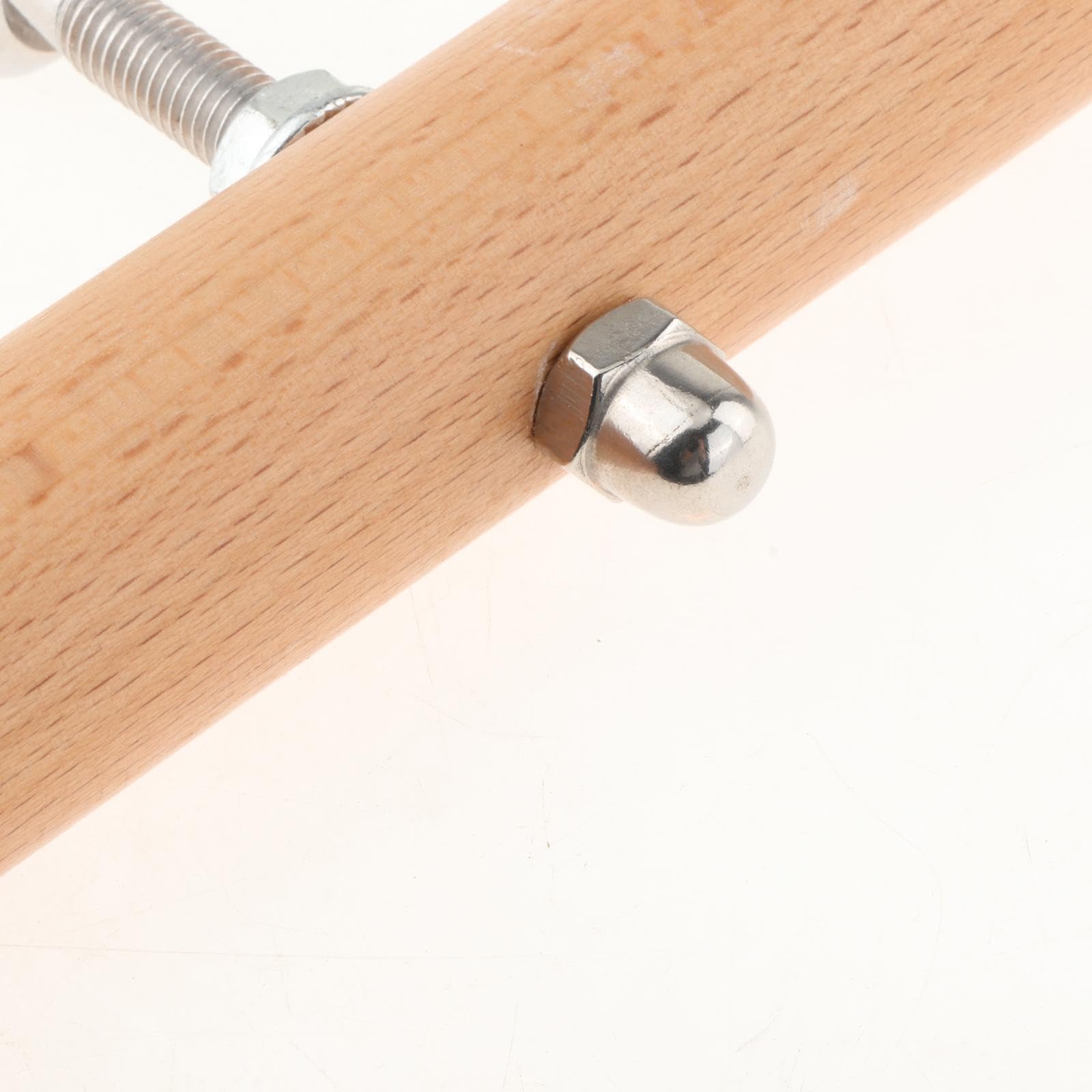 Pilates Roll Down Bar Accessorio Pilates Barra di Resistenza in Legno E Acciaio con Ganci Bastone per Allenamento Multifunzionale Adatto per Casa