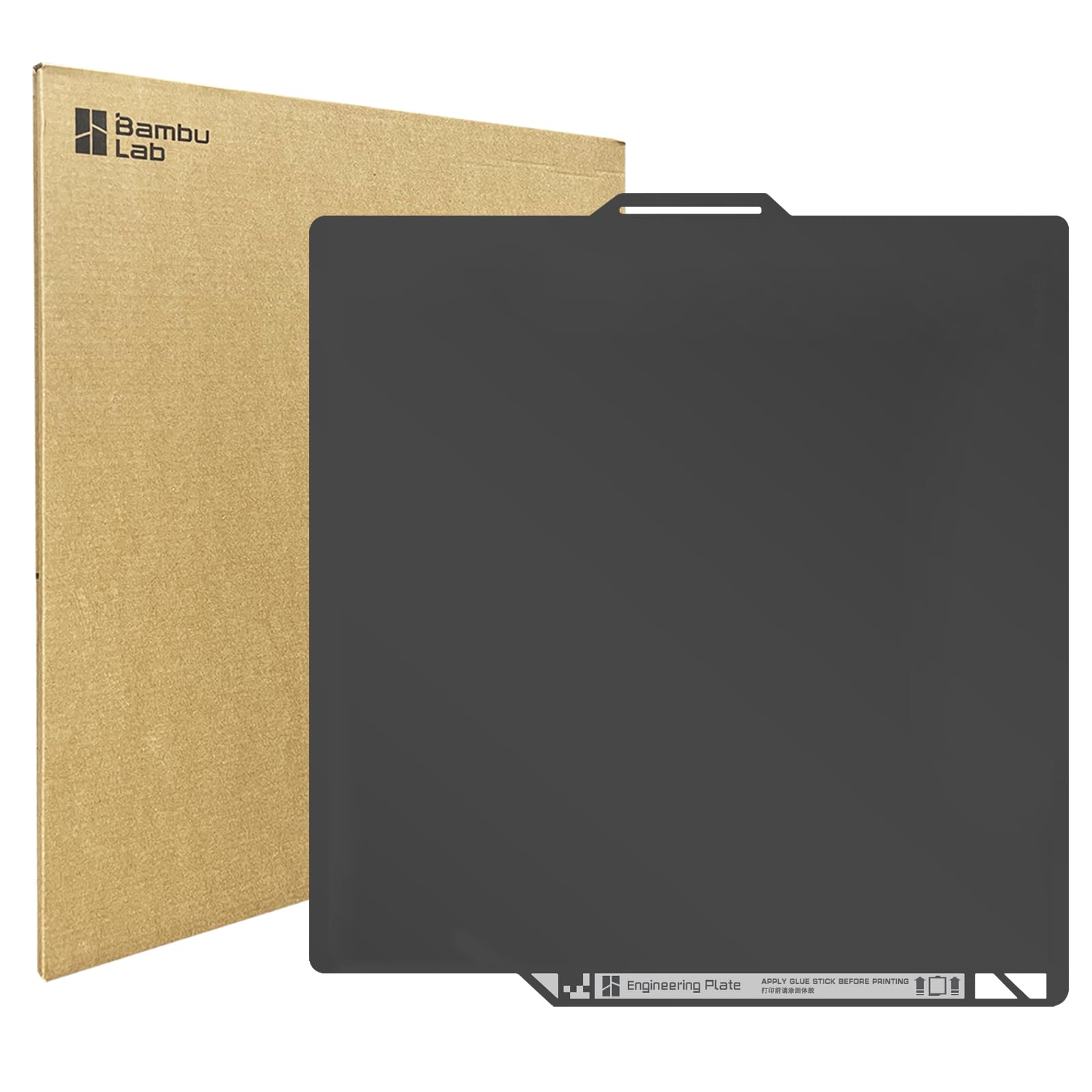 Original Bamboo Engineering Plate for Bambu Lab P2S/P1S/P1P/X1C/A1, High-Temperature Build Plate for All Filaments, Smooth Surface, Durable Coating, Strong Adhesion with Glue, 3D Printer Platform-picture-20