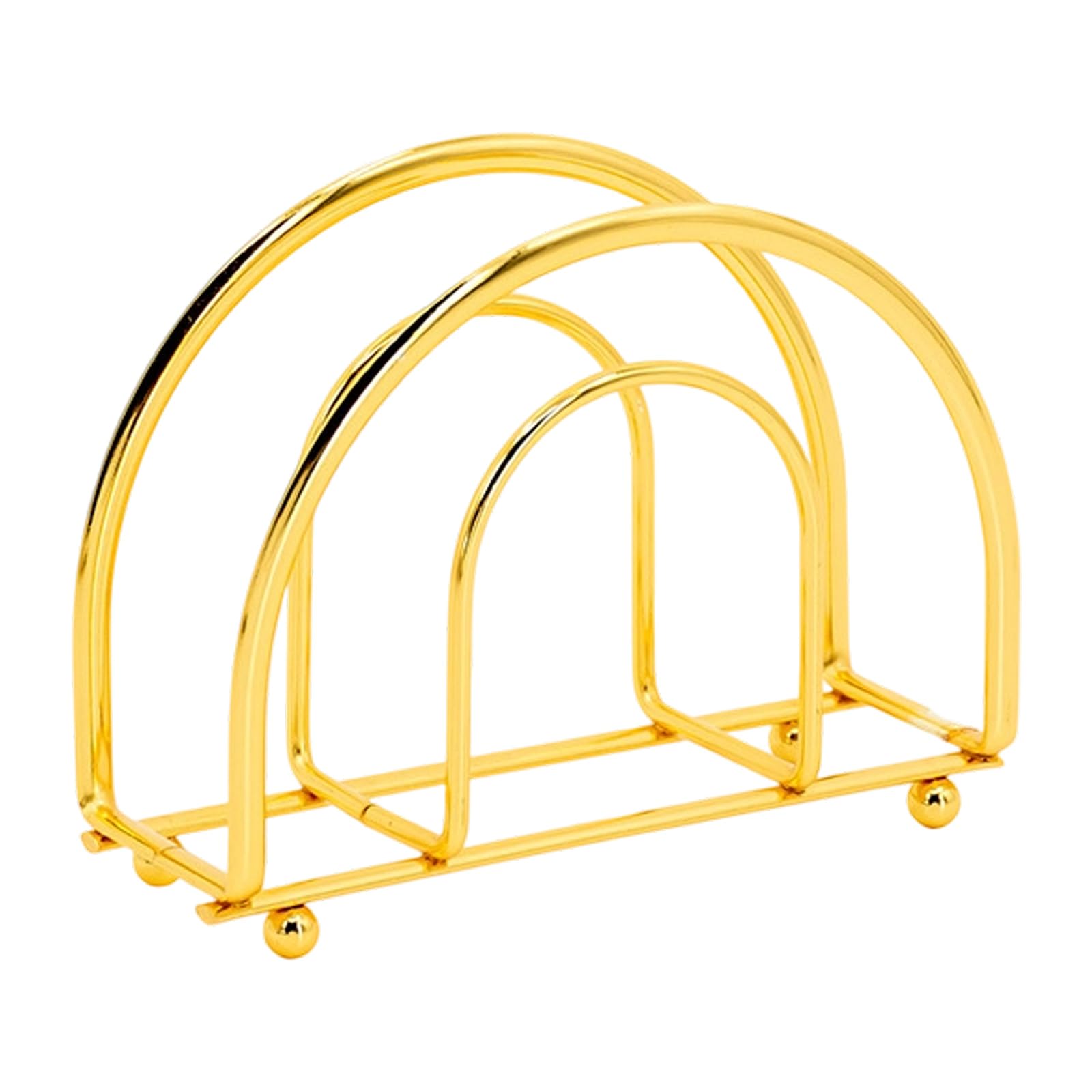 Modern Half Shape Vertical Holder Rustproof Metal Tissue Roll Stand Decorative Rack for Small Space Rustless Tissue Stand