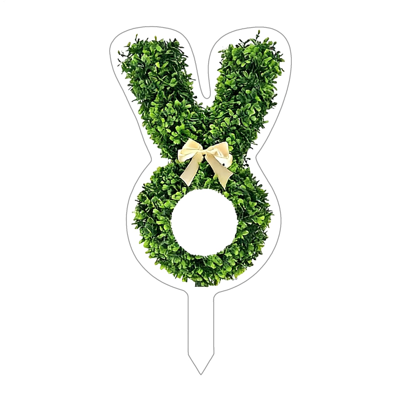 Pâques décoration jardin : grand motif lapin 2D pour porche et pelouse