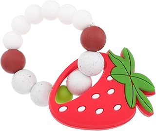 TOYANDONA 3 Pçs Pulseira De Bebê Brinquedo Desenhos Animados Do Bebê Silicone Links Bebê Molar Pulseira Chocalho Do Bebê Shaker Silicone Grânulo Mordedor Chocalho Do Bebê Brinquedo