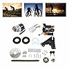 KONKENIE 36V 350W Electric E-Bike Conversion Twist Kit with Brush Motor&Freewheel Universal Bicycle Sprocket&Components Mountain Bike Conversion Set for DIY Converting Assembling (350W 36V,Twist Kit) #1