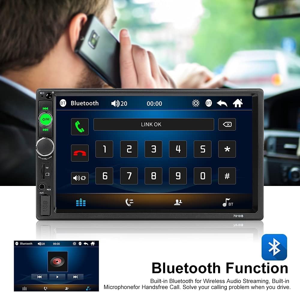 Amazon.com: Hikity 7 Inch Double Din Car Stereo Touchscreen Car