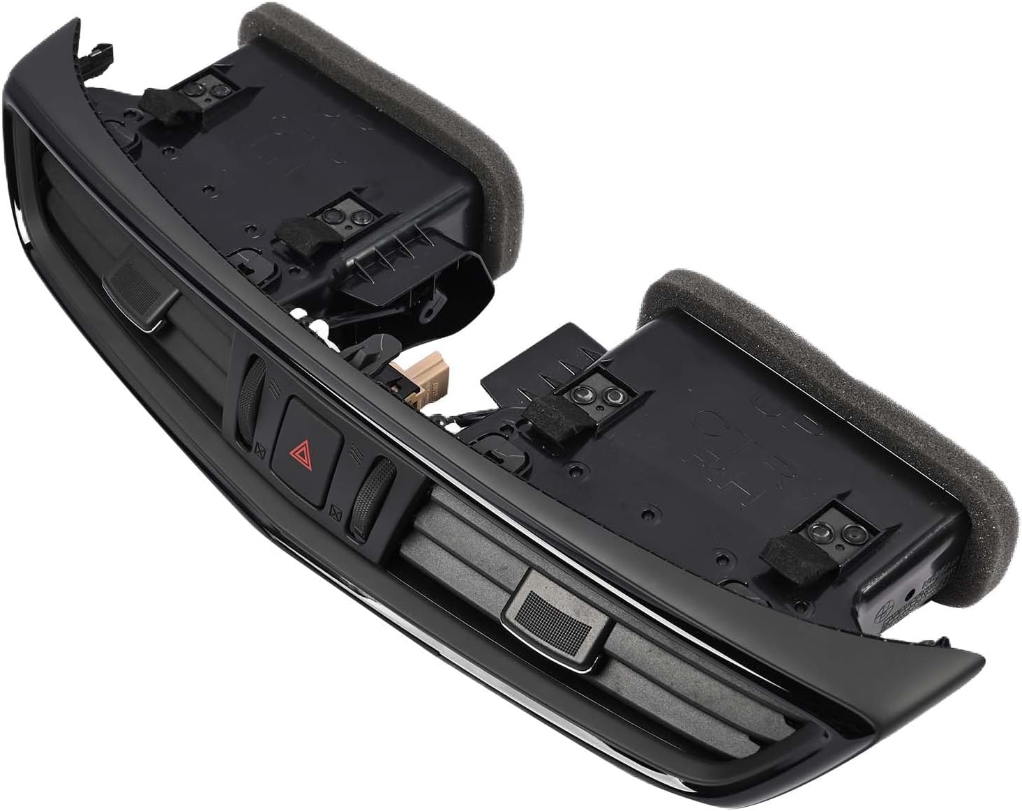 Center Dash A/C Dashboard AC Outlet Air Vent Panel 68750-6MA0A 68750-6FL0A 68750-5HA0A Compatible with Nissan Rogue 2014-2020 / Rogue Sport 2017-2022 | Black