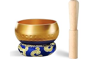 REGIS Tibetan Singing Bowl Set: Elevate Mindfulness, Stress Relief, and Inner Harmony