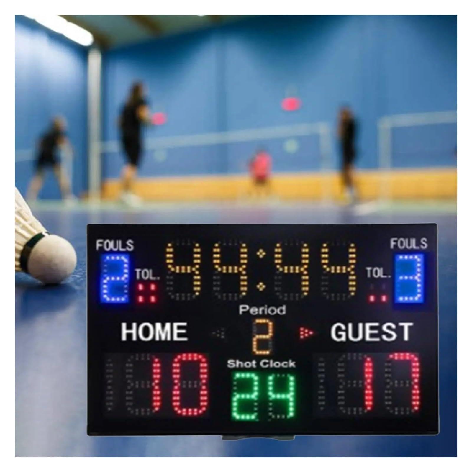 Indoor Basketball Scoreboard Timer Counter ścienny licznik czasu elektronicznej cyfrowej tablicy wyników zegar do boksu judo,