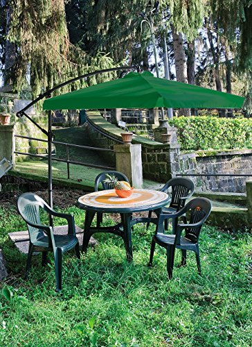 Ombrellone acciaio decent.flyn cm.300 verde