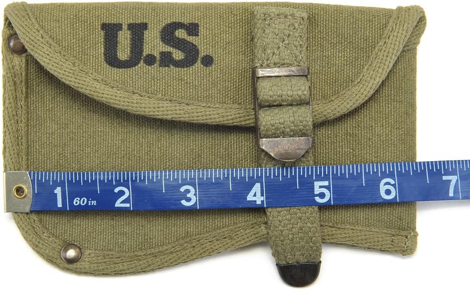 World War Supply US WW2 Military Hatchet Axe Cover OD Marked JT&L 1944