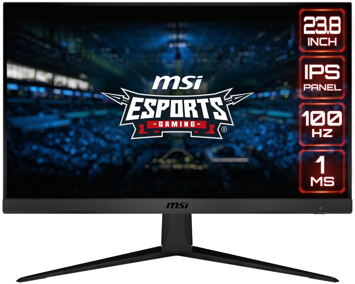 Monitor gaming msi 23.8pulgadas gaming gv2412v 100hz 1ms hdmi dp