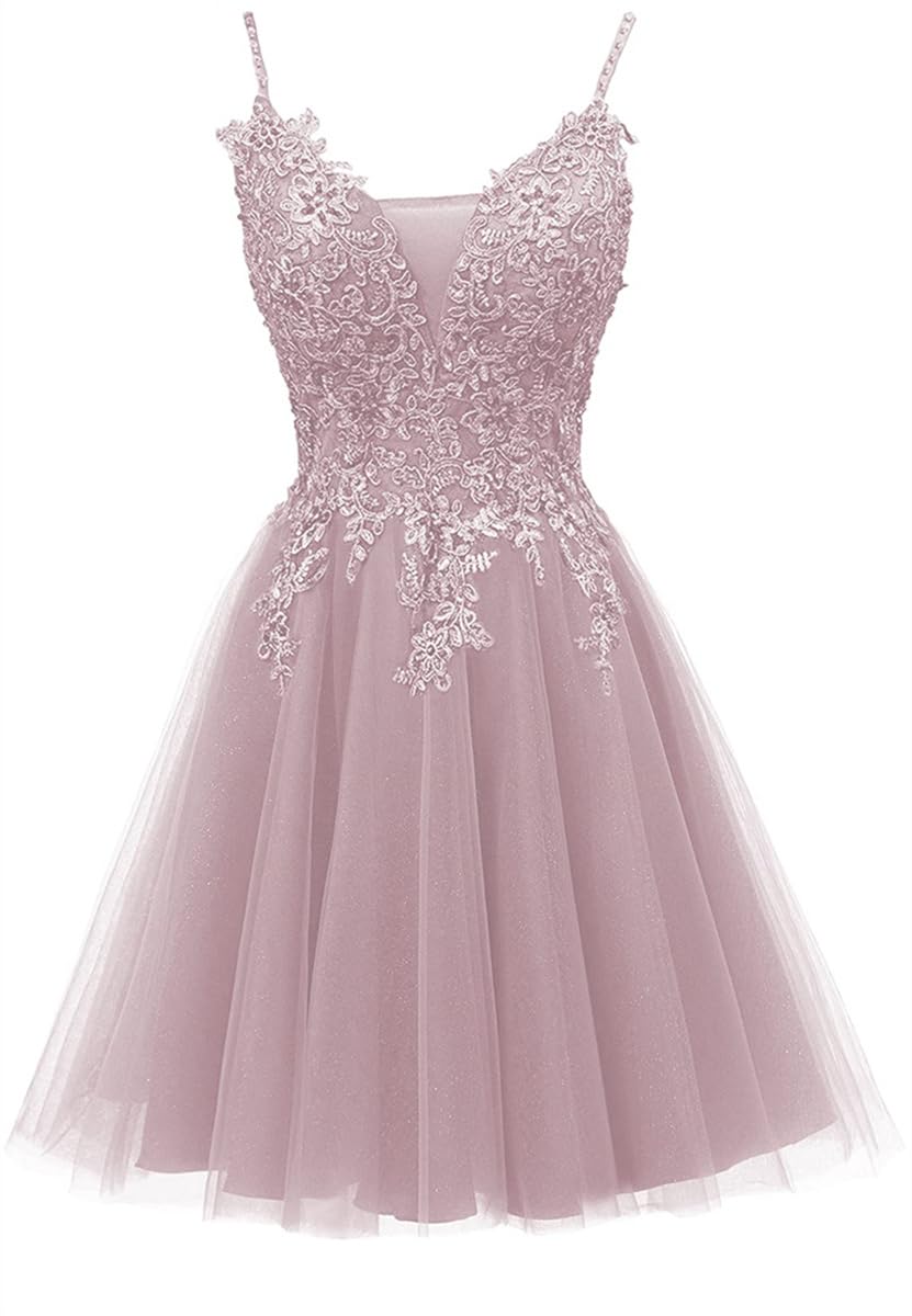 Wseyu Women's Blush Tulle Bridesmaid Dresses For Evening Prom Gowns Pleats Cocktail Dress Plus Size Uk8