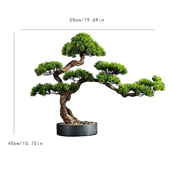 造花盆栽、人工盆栽、永久保存盆栽 Amazon｜WJW 人工盆栽 盆栽 松 大型屋内人工植物 フェイク盆栽