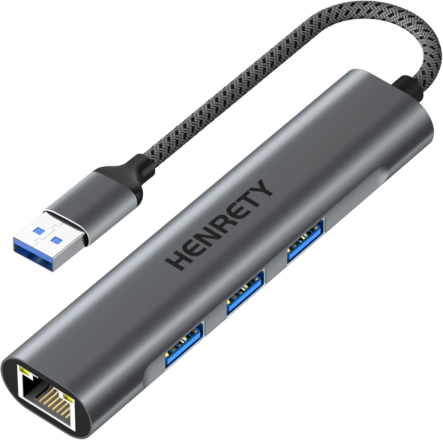 USB to Ethernet Adapter, 4-in-1 Portable Data Hub USB Splitter USB 3.0 Expander with RJ45 Gigabit Ethernet LAN Network Adapter Support Windows 10,8.1,Mac OS, Surface Pro,Linux,Chromebook and More USB to Ethernet Adapter, 4-in-1 Portable Data Hub USB Splitter USB 3.0 Expander with RJ45 Gigabit Ethernet LAN Network Adapter Support Windows 10,8.1,Mac OS, Surface Pro,Linux,Chromebook and More