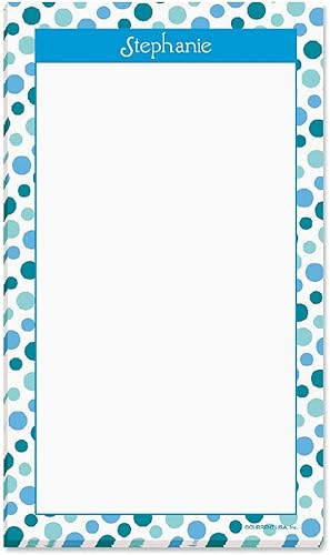 Zippy Dots Bloc de notas personalizado, 1 bloc, 50 hojas