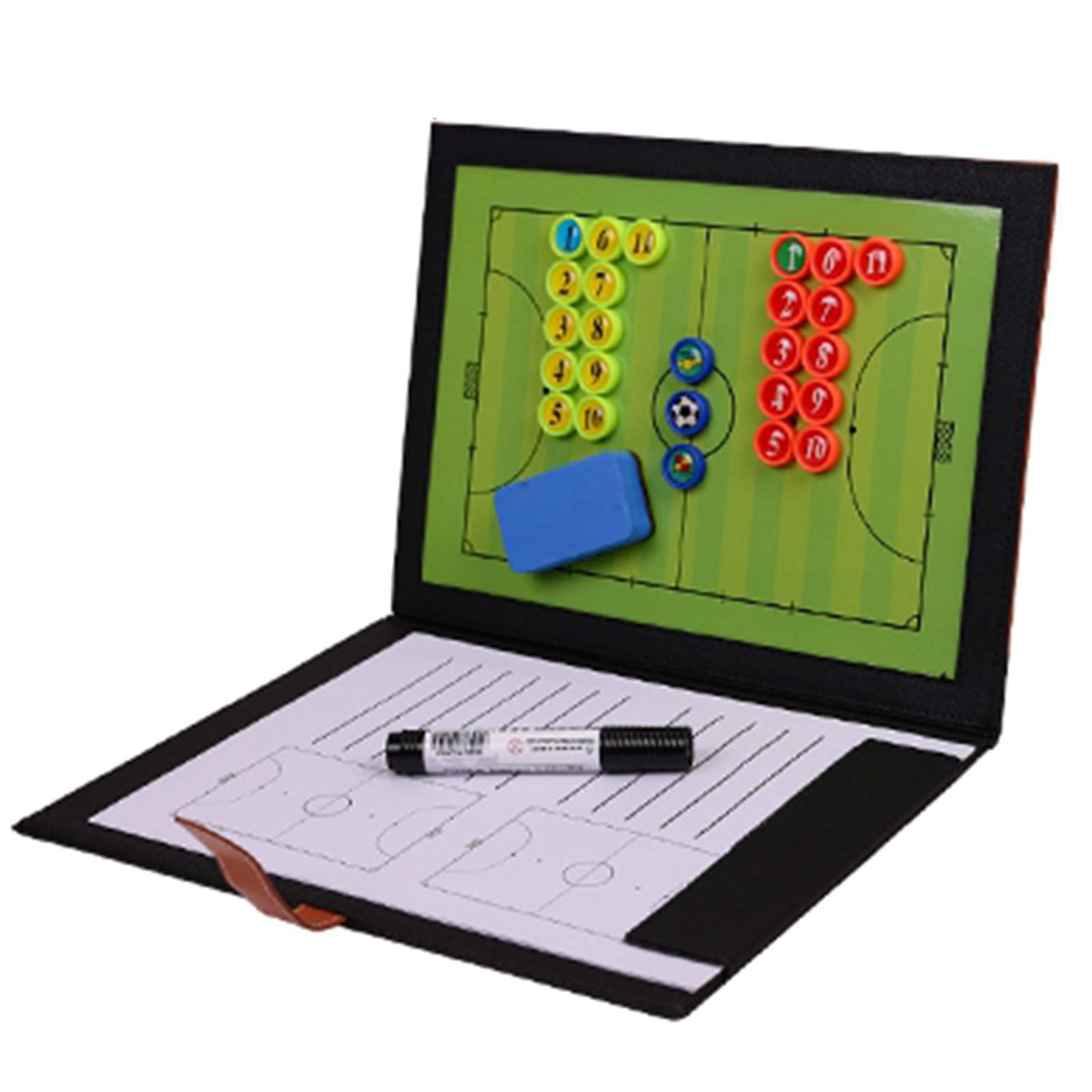 Tableau tactique magnétique pliable pour la planification de stratégie sportive et la coordination d'équipe