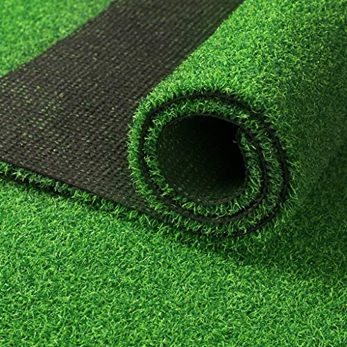 Jinxiaobei Outdoor artificial Realistic Fake Grass Deluxe Turf Synthetic Turf Thick Lawn Pet Turf Fake Turf for Indoor and Outdoor Deco Non-Slip Turf,Encryption, Thickening, Deep Spring Grass
