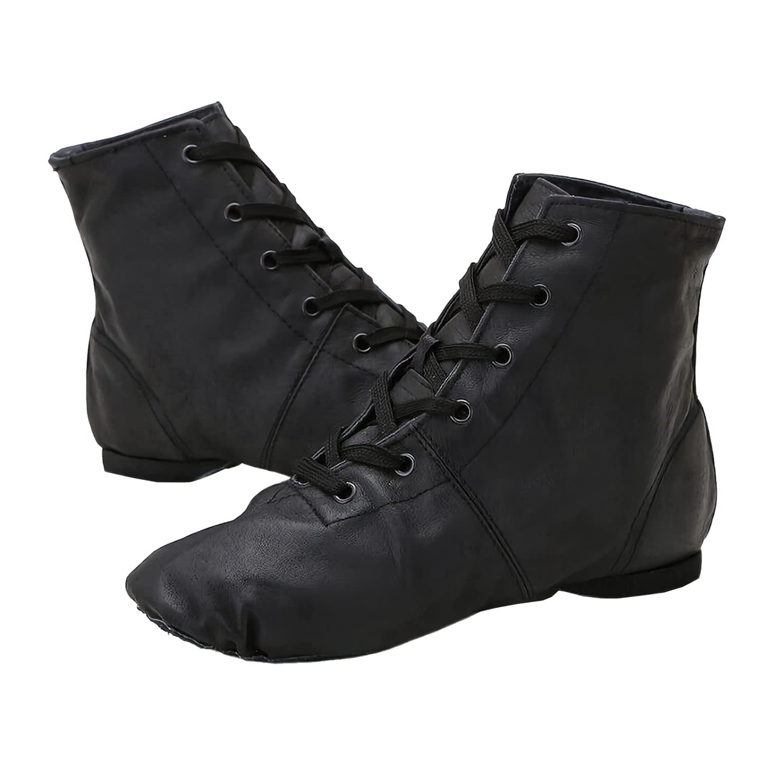 Zapatos de Ballet Zapatillas Danza PU Cuero Comodos Adultos Zapatillas Baile Moderno Salon Jazz Gimnasia para Mujer