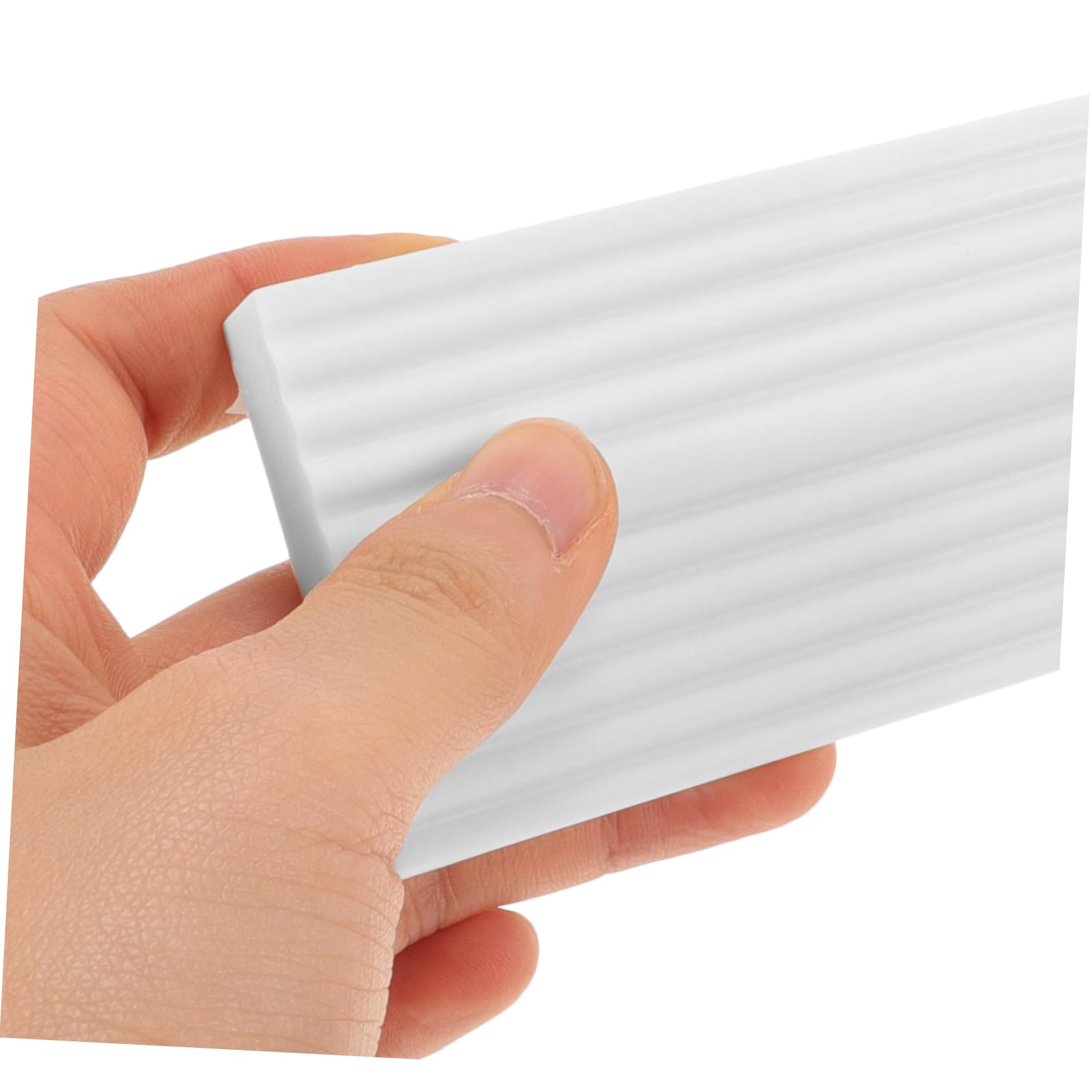 FRCOLOR Gumowe Maty Podjazdowe Do Robota Zamiatającego Home Office Threshold Ramp Angled Step Climbing Pad White