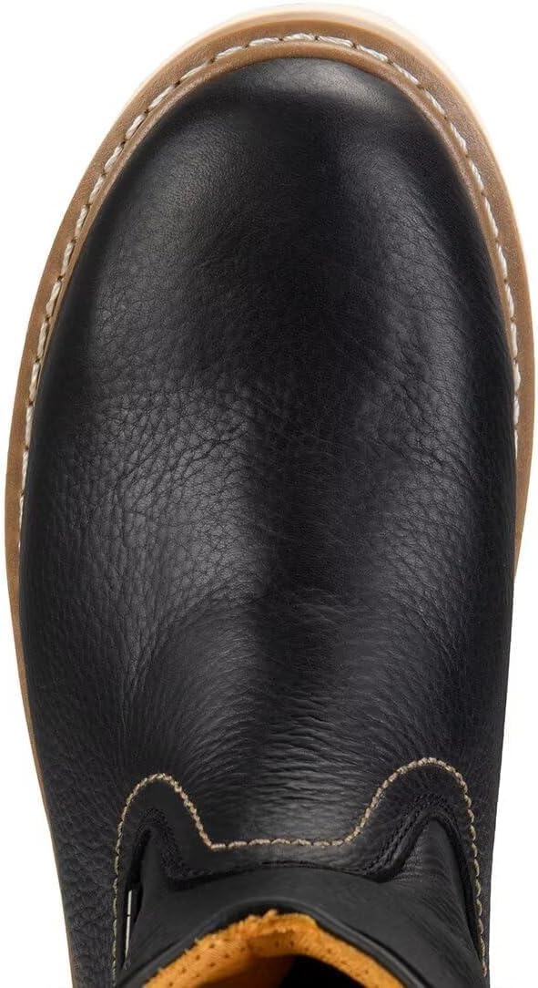 SUREWAY Mens 10 in Soft/Steel Toe Waterproof Wellington Boot,Heavy Duty Pull On Work Boots for Men,Full Grain Leather,Goodyear Welted,Superior Slip Resistant - Image 2