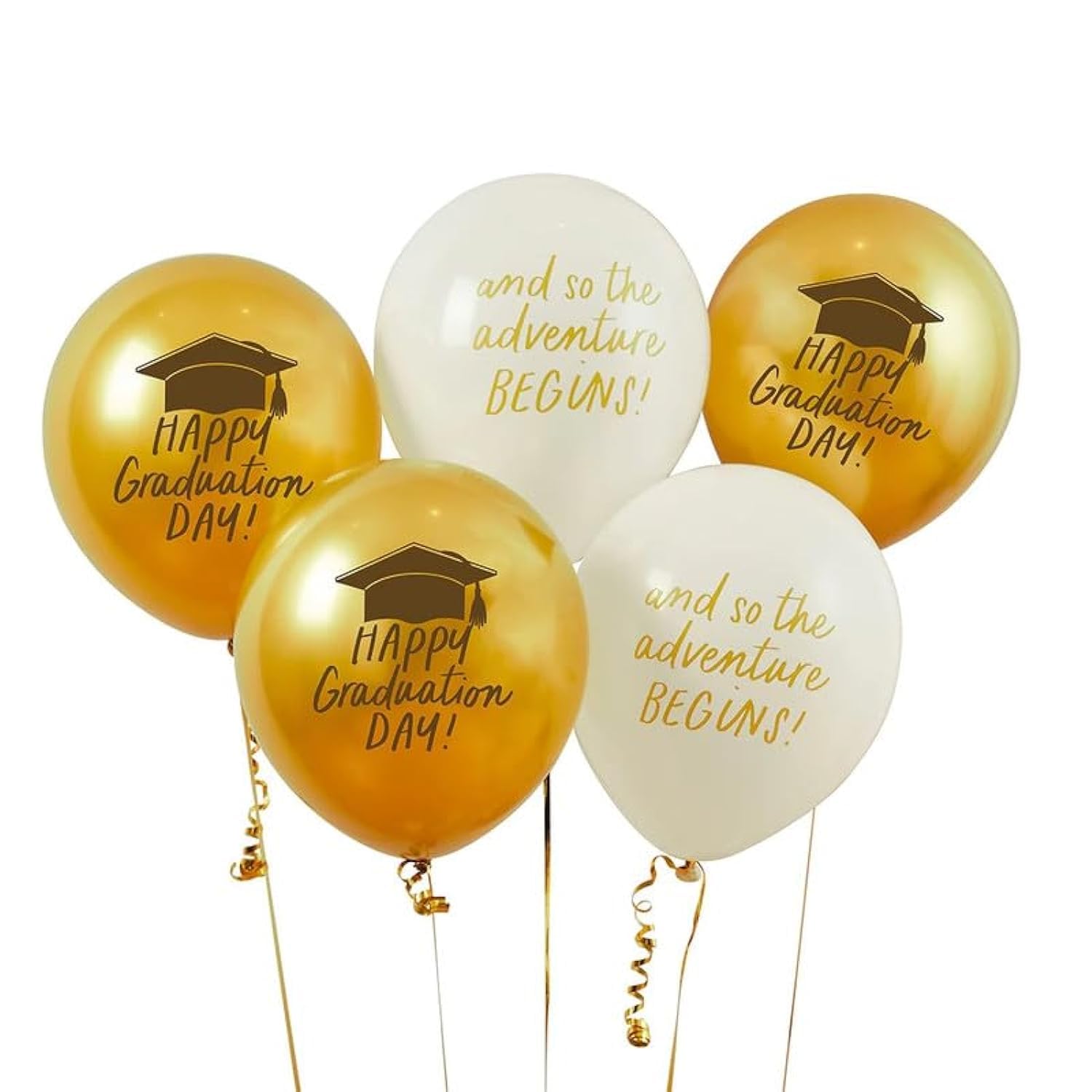 HootyballooGraduation Latex 12" Balloons 5Ct