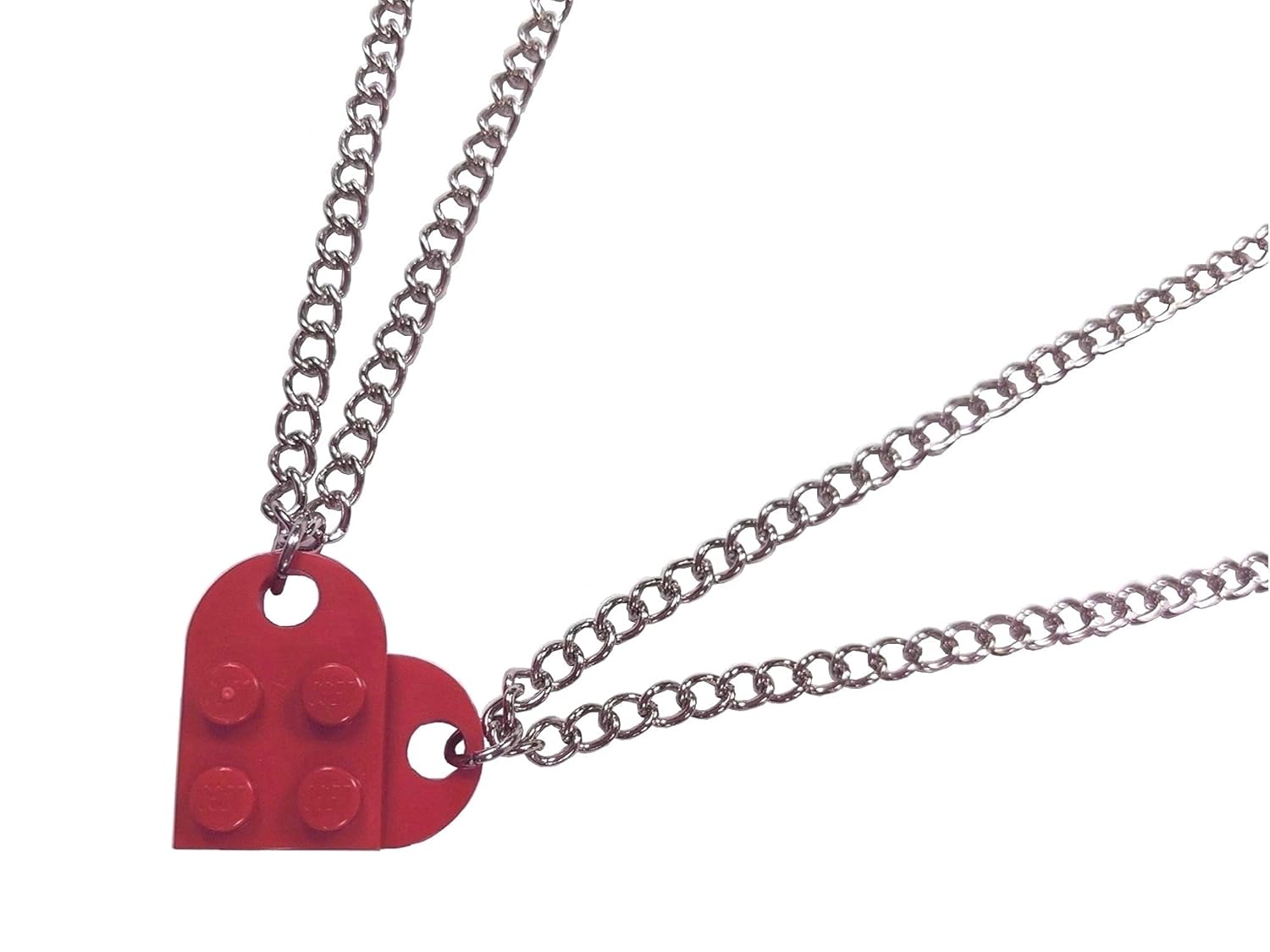 heart lego necklaces