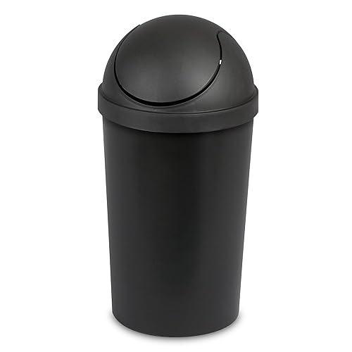 Sterilite 10839006 - Cesta de basura redonda de plástico de 3 galones, color negro (paquete de 12) Negro,Blanco,https://www.amazon.com/dp/undefined