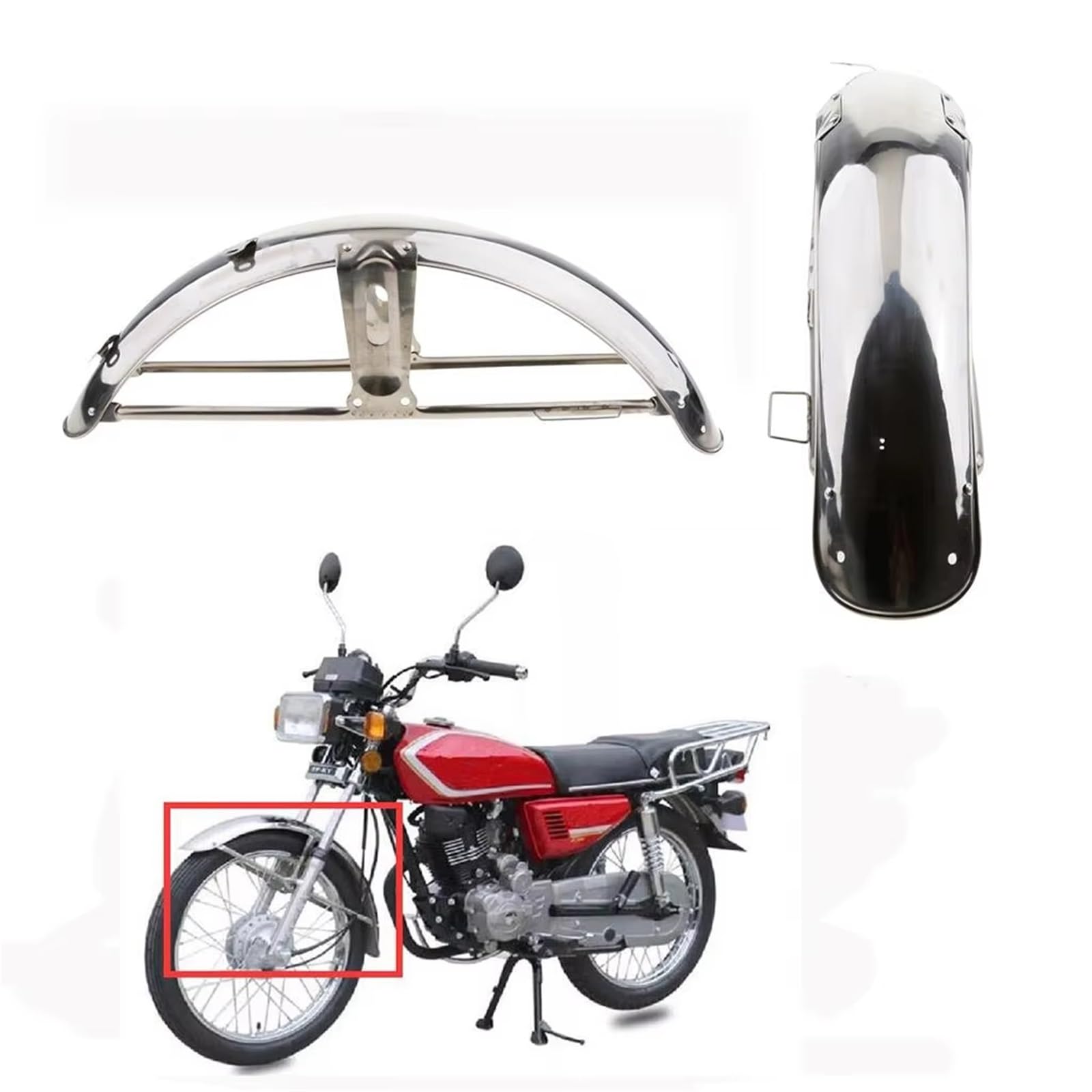 Parafango Moto Allungato Per CG125 Per Parafango Ruota Anteriore Motocicletta