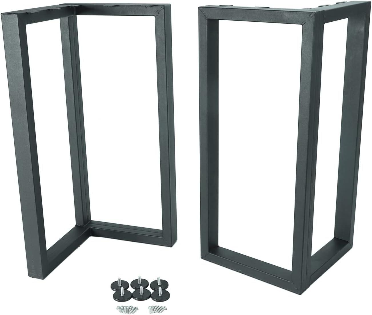 confote Set of 2 Metal Table Legs Square Tube Table Legs 28
