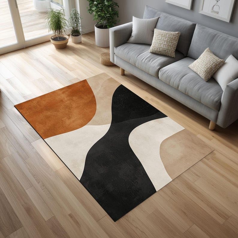 Tapis lavable 45x120cm antidérapant et moderne pour un entretien facile