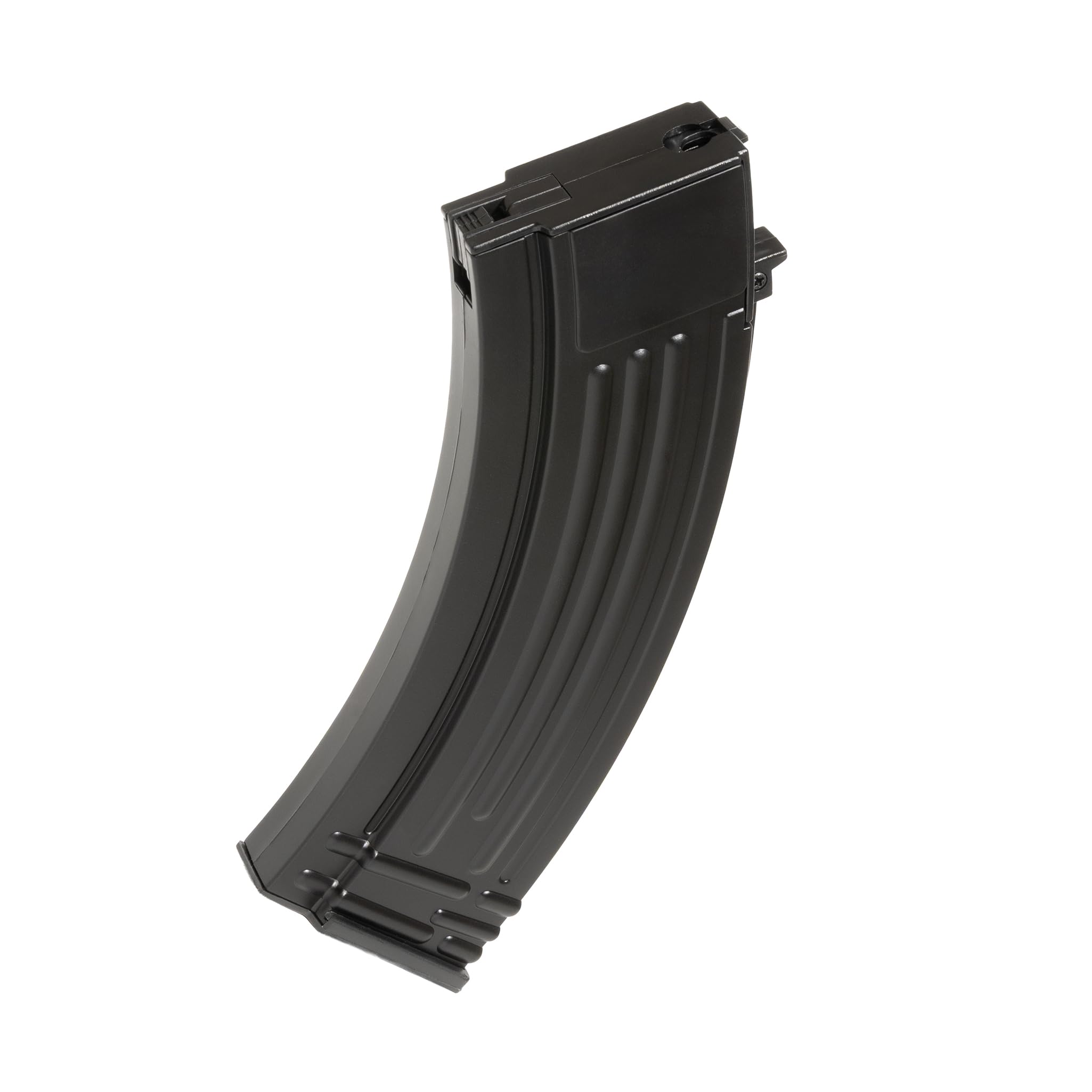 AK 47 softair elettrico stile legno, POTENZA 0,9 JOULE, raffica/singolo/sicura, caricatore 50 colpi, batteria Ni‑MH 7,2V + caricabatterie inclusi, 870mm 830g, 1000 pallini inclusi (Nero)