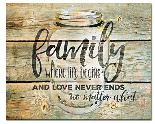 CounterArt 'Family Time' Glass Cutting Board, 15 x 12"