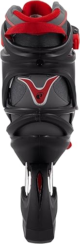 Miniatura 6 de Chicago Skates - Patines en línea rojos ajustables, juveniles medianos (ajusta tamaños 1-4)